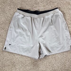 Men's Gray Athletic Shorts- lightweight with mesh lining and pockets